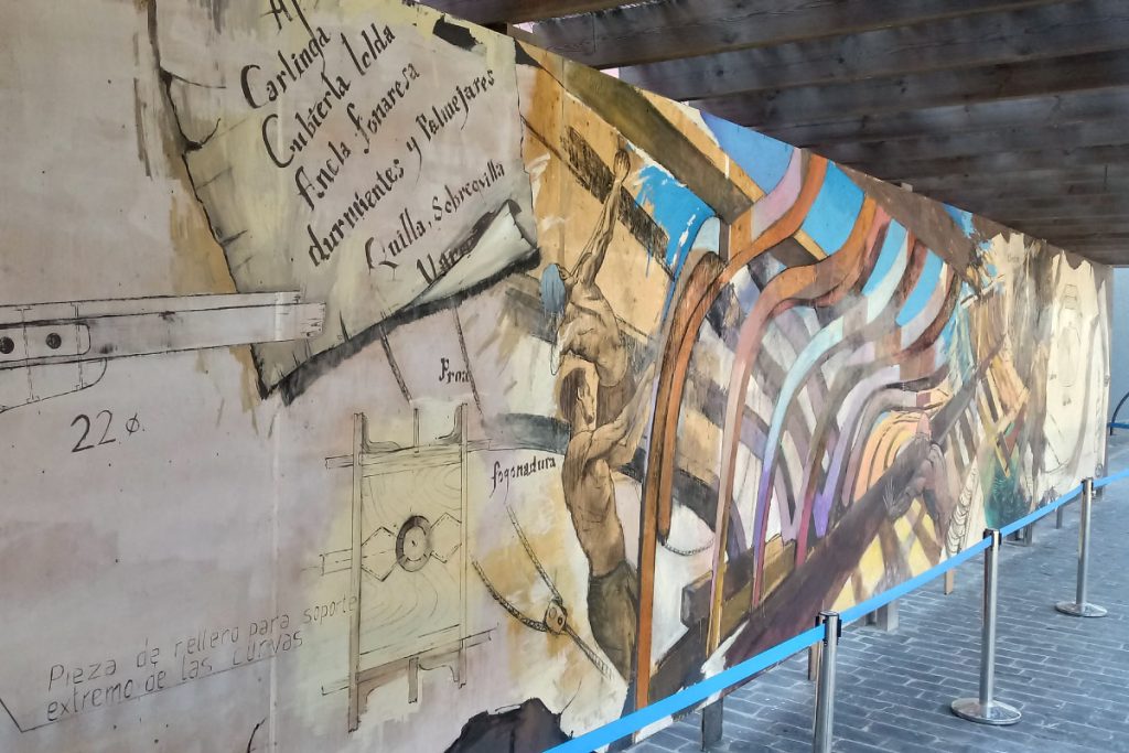 Mural Muelle de las Carabelas - Carlos Dovao 3